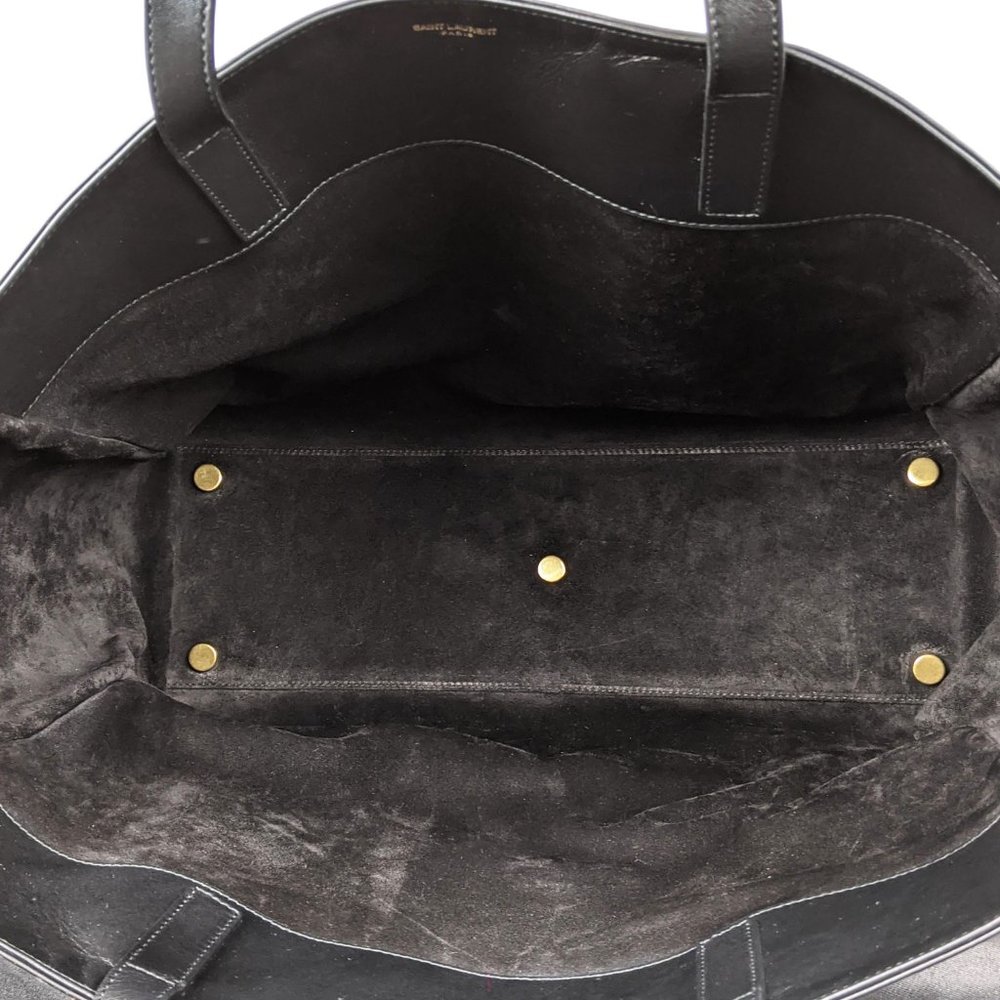 SOLD Saint Laurent Black East West Reversible Tote - Picture 3 of 7